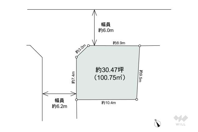 世田谷区喜多見1丁目 土地:間取り図面