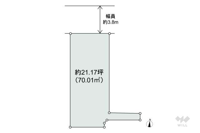 世田谷区赤堤4丁目 土地:間取り図面