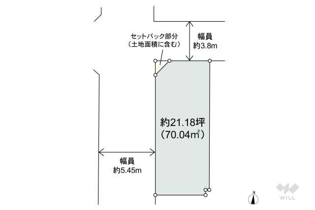 世田谷区赤堤4丁目 土地:間取り図面