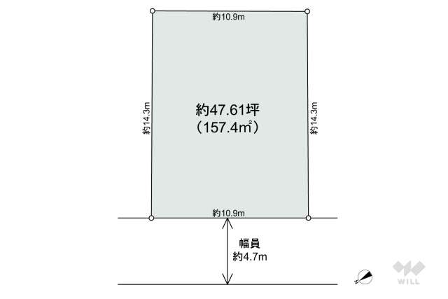 宝塚市逆瀬川2丁目 土地:間取り図面