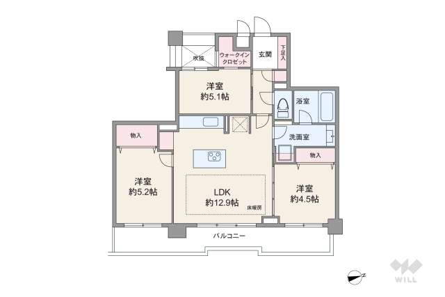 ドム神楽坂:間取り図面