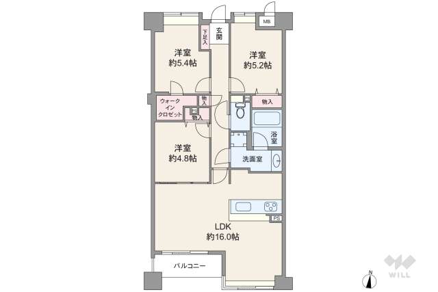 住吉本町ロジュマン:間取り図面