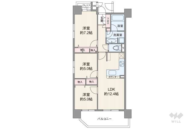 プレサンス錦エボリューション:間取り図面