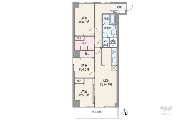 ファミール富士見:間取り図面