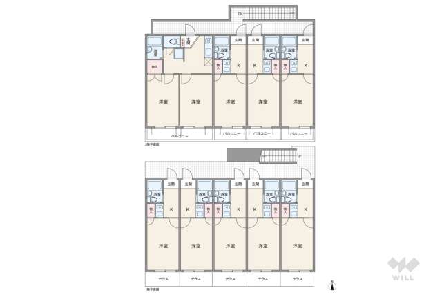名古屋市南区鶴田1丁目 収益物件:間取り図面