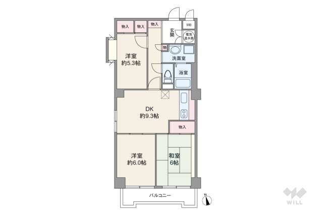ルミネ西六郷:間取り図面