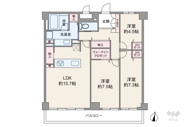 パレス永福:間取り図面