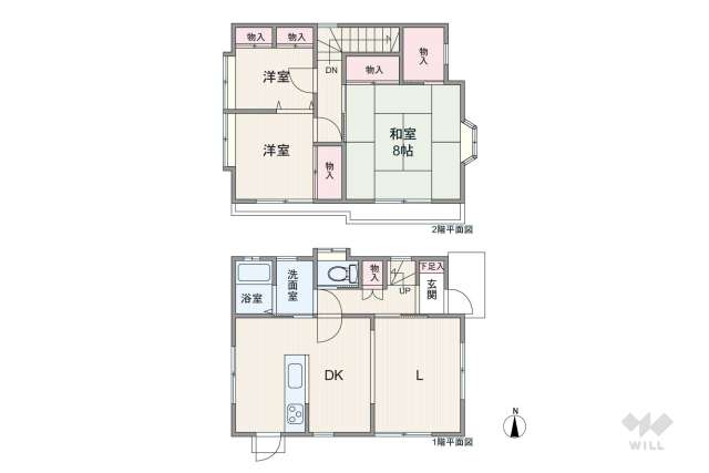 宝塚市御殿山2丁目 一戸建て:間取り図面