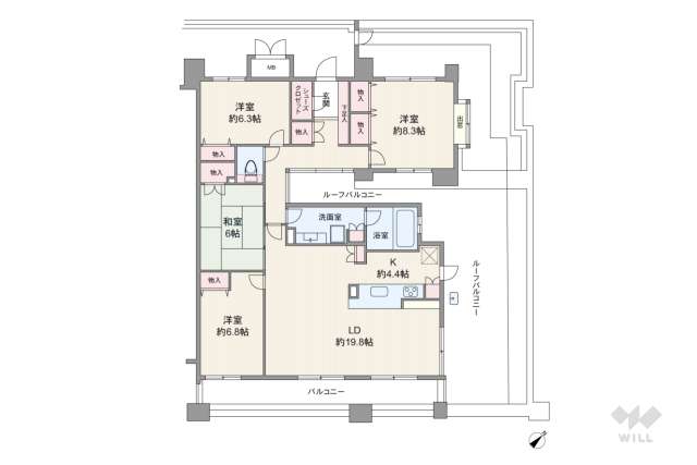 D’グラフォート薬師山ブライトガーデン:間取り図面