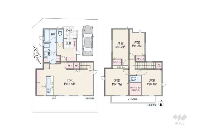 世田谷区代田5丁目 一戸建て:間取り図面