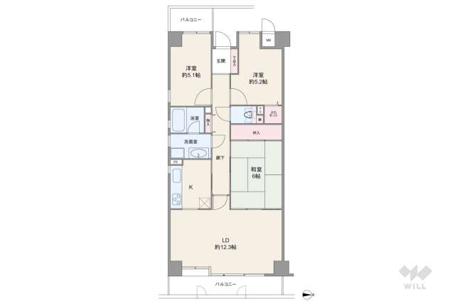 グラン・ドムール茨木:間取り図面