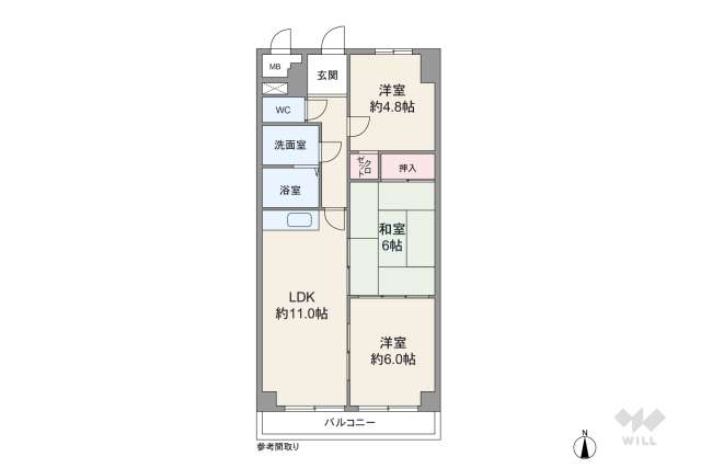 日進市岩崎町大廻間 収益物件:間取り図面