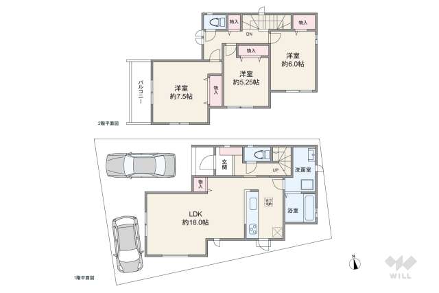 伊丹市奥畑2丁目 一戸建て:間取り図面