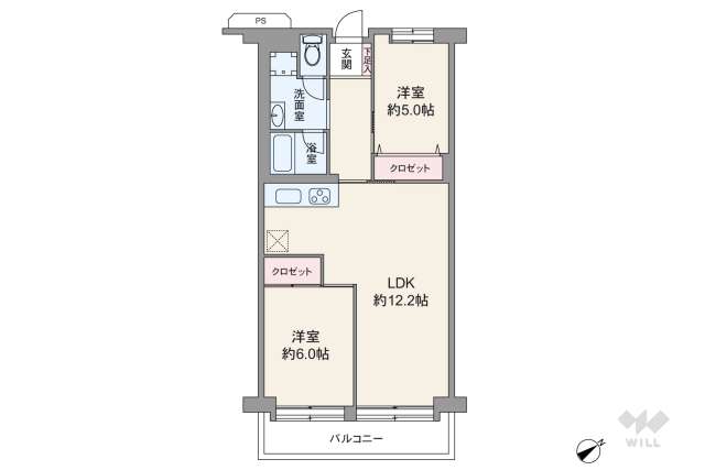 コトー大森:間取り図面