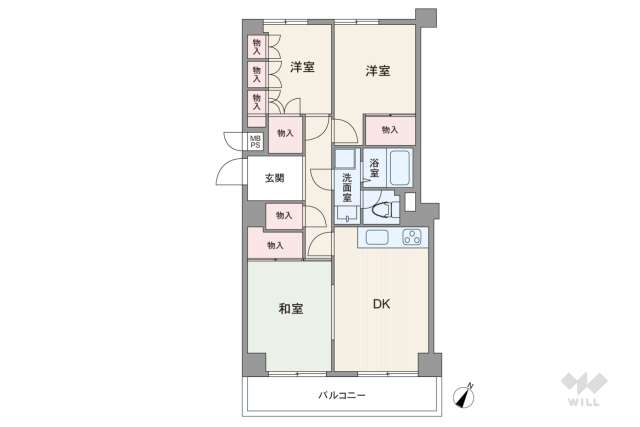 日商岩井武蔵小杉マンション:間取り図面