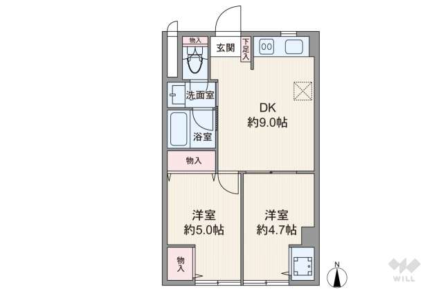 サンパレス青戸:間取り図面