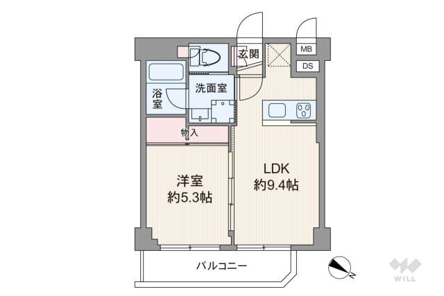 シャンボール弦巻:間取り図面
