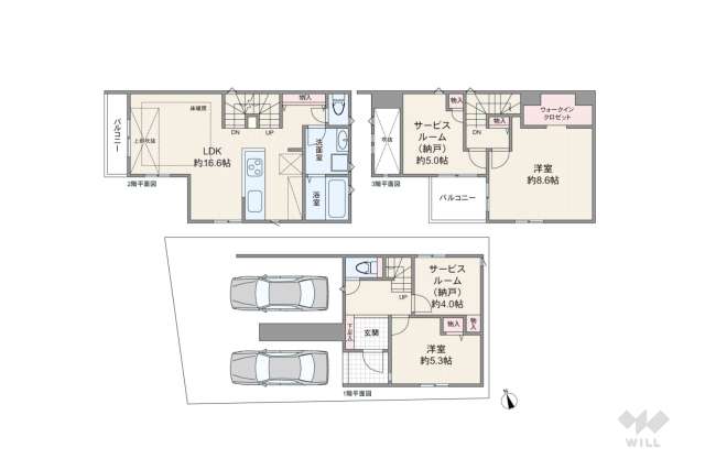名古屋市南区桜台2丁目 一戸建て:間取り図面