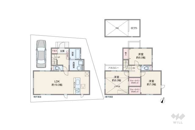 世田谷区千歳台4丁目 一戸建て:間取り図面