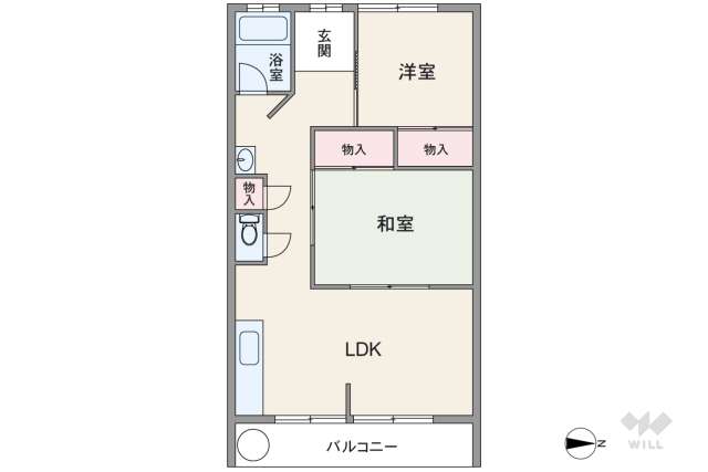 美和コーポ:間取り図面