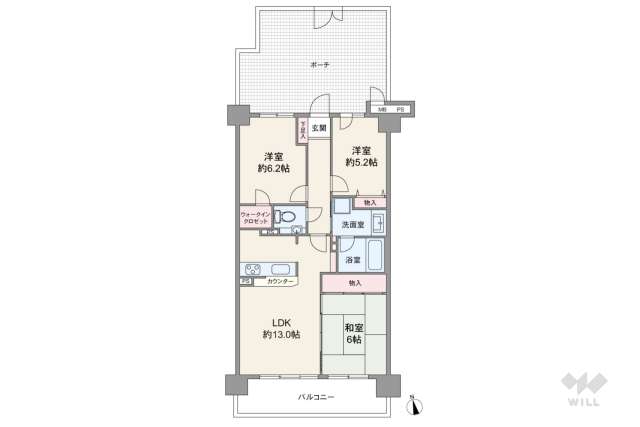 ライオンズマンション尼崎ガーデンシティ:間取り図面
