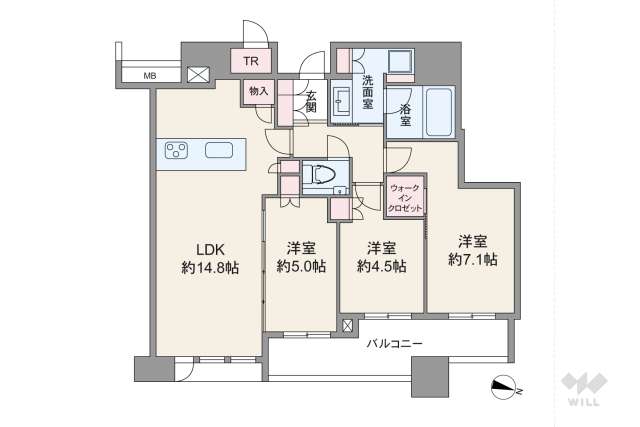 シティタワー梅田東:間取り図面