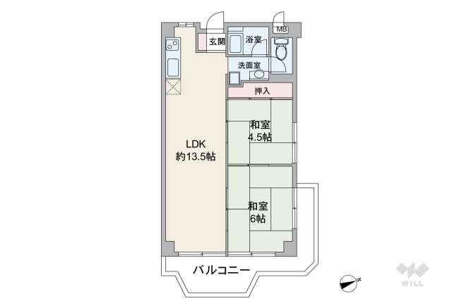 千里山パレス:間取り図面