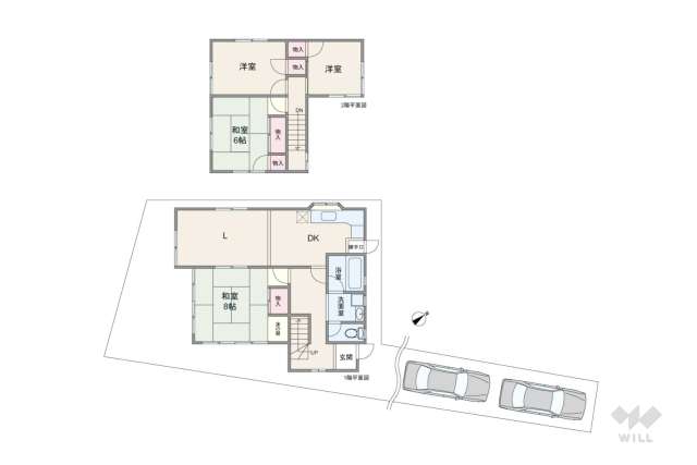 尾張旭市東大久手町1丁目 一戸建て:間取り図面