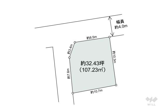 茨木市郡山2丁目 土地:間取り図面