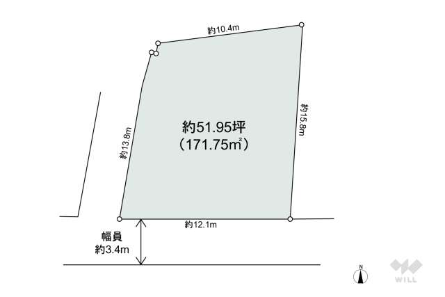 川西市平野1丁目 土地:間取り図面