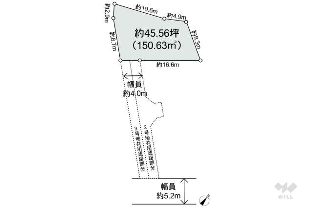 宝塚市武庫山1丁目 土地:間取り図面
