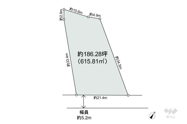 宝塚市武庫山1丁目 土地:間取り図面