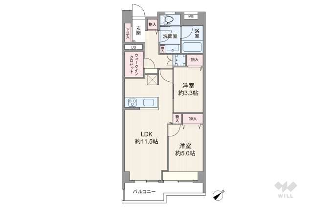 マンション清水台:間取り図面