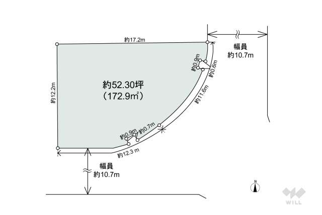 吹田市古江台1丁目 土地:間取り図面