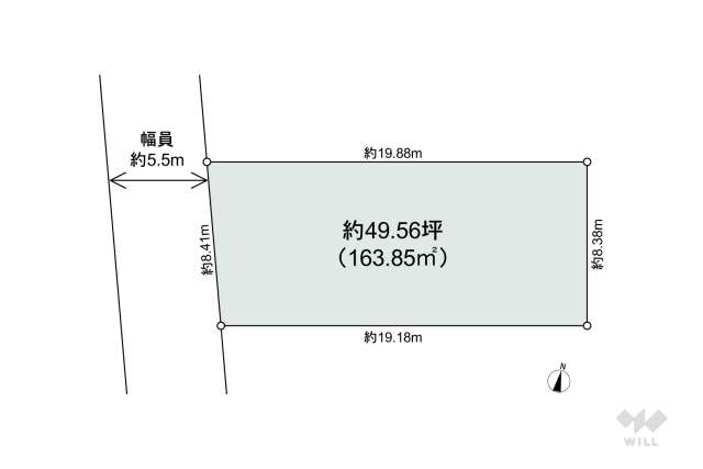 宝塚市花屋敷松ガ丘 土地:間取り図面