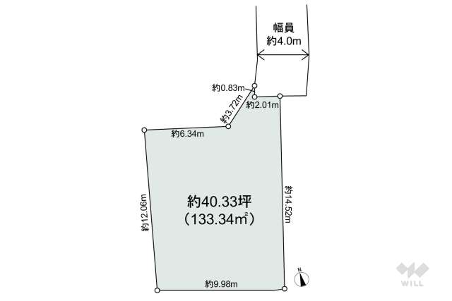 世田谷区野沢1丁目 土地:間取り図面
