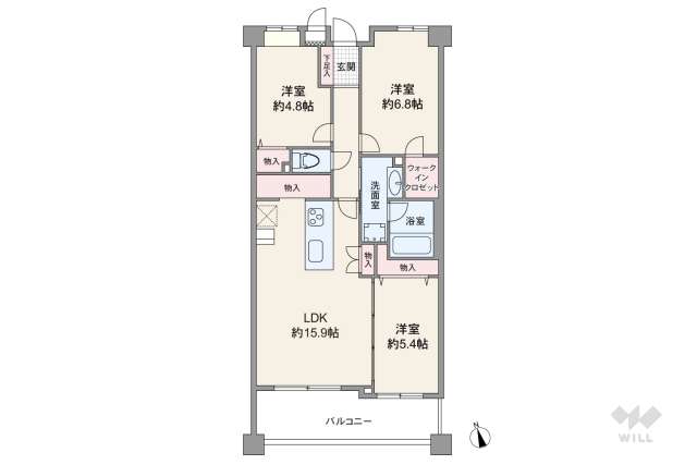 マイコート用賀:間取り図面