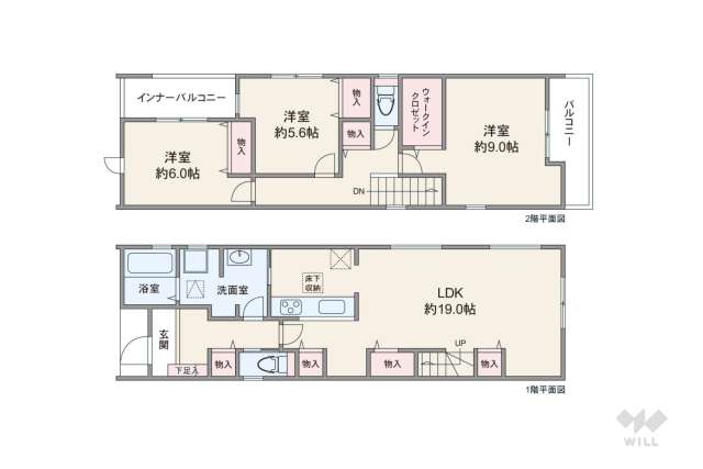 名古屋市西区大野木4丁目 一戸建て:間取り図面