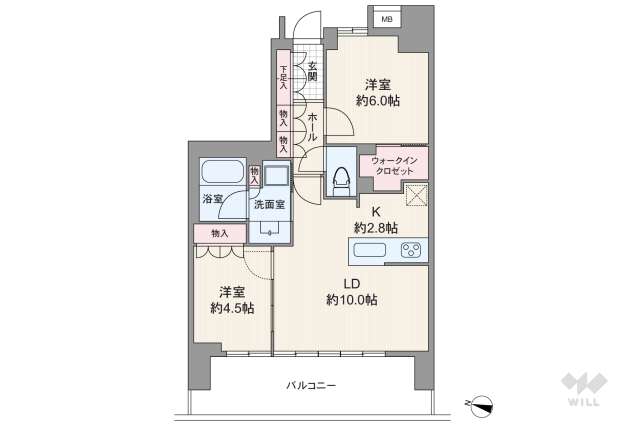 バウス新中野:間取り図面