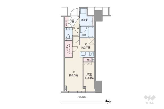 Brillia(ブリリア) Tower 堂島:間取り図面