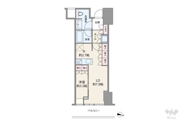 Brillia(ブリリア) Tower 堂島:間取り図面