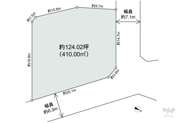 西宮市剣谷町 土地:間取り図面