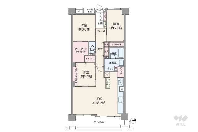 ディオレ夙川公園:間取り図面