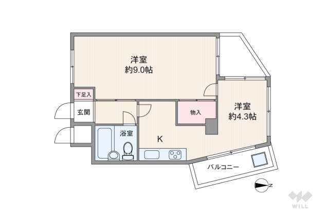 自由が丘スカイビル:間取り図面