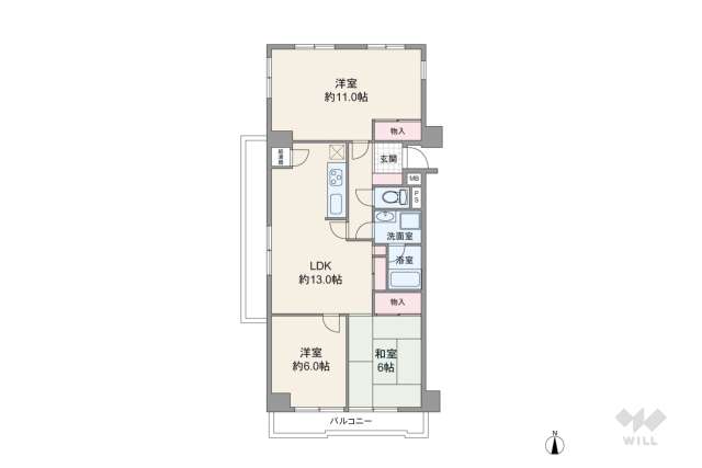 IBハイネス矢場町:間取り図面
