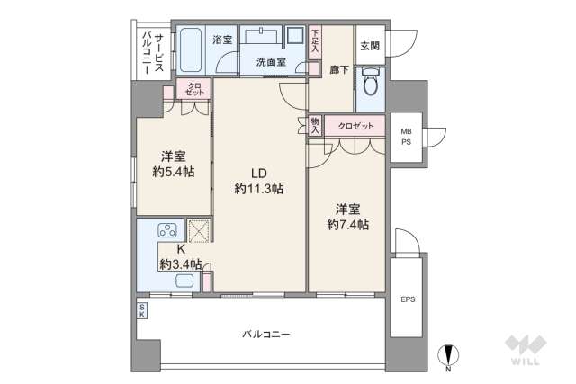 リーガルタワー大阪:間取り図面