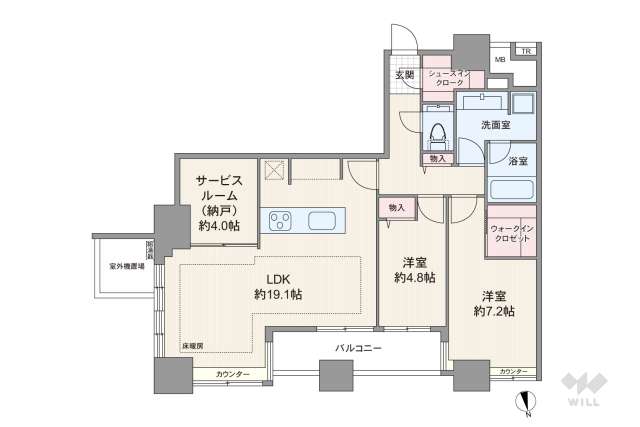 ザ・タワーズ台場イースト棟:間取り図面