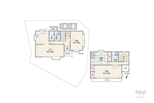 西宮市苦楽園六番町 一戸建て:間取り図面
