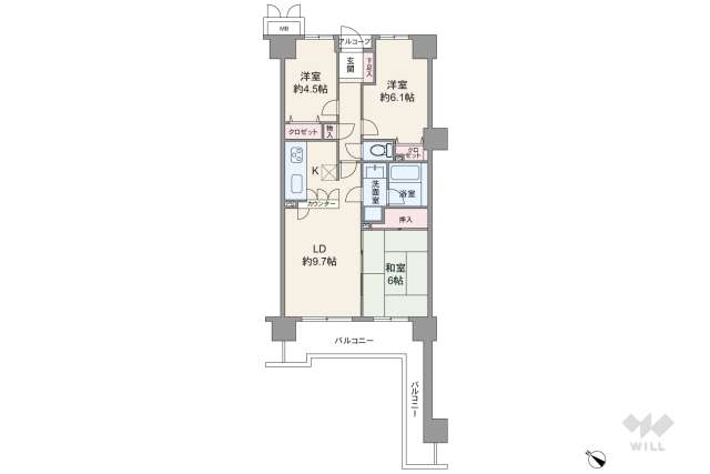 パークハイツ小豆沢:間取り図面