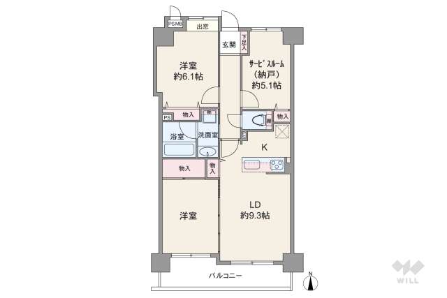 ライオンズマンション町屋第３:間取り図面